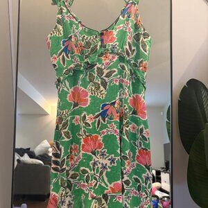 Band of The Free The Morella Green Floral Spring Dress